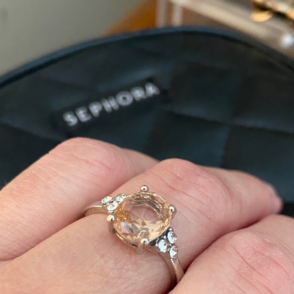 Elegant Silver Tone Ring
